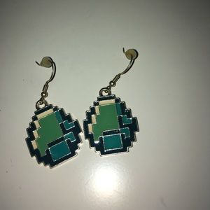 Minecraft Egg Earrings